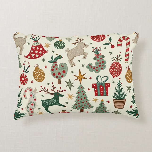 Decorativa É uma almofada padronizada que ajustado o Natal (Frente)