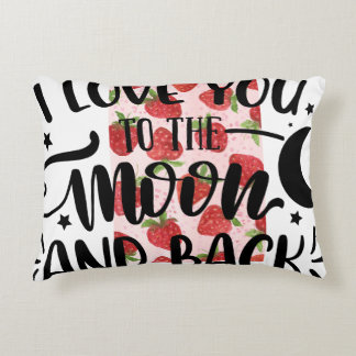 Decorativa "Eu Te Amo Até a Lua e de Volta" Almofada Decorati