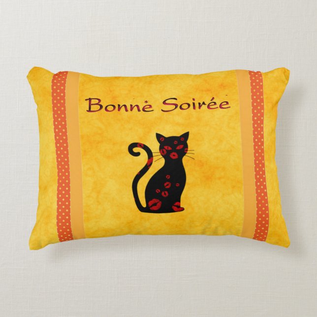 Decorativa Francês: Almofada de Acento Boa Noite (Frente)