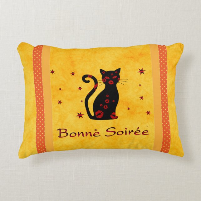 Decorativa Francês: Almofada de Acento Bonne Soiree (Frente)