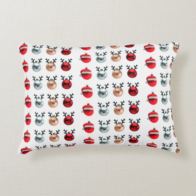 DECORATIVA GRACIOSOS MARMANJOS  ALMOFADA PARA O NATAL (Frente)