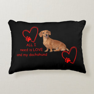Decorativa Tudo o que Preciso é Amor e Minha Almofada de Lanç