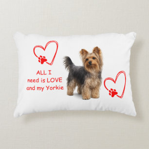 Decorativa Yorkie Charmoso Almofada de Cachorro Fotorealist