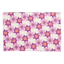 Decorative Floral pattern Pink Purple Astra Modern