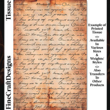 Decoupage DC8c do Escrevendo Elegante de Papel Env