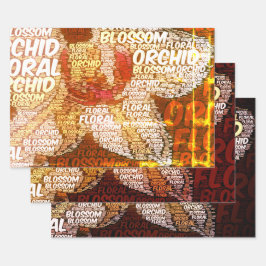 Decoupage de Nuvem Floral do Orchid