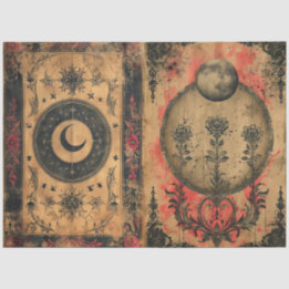 Decoupage de Papel Antigo Celestial Gótico