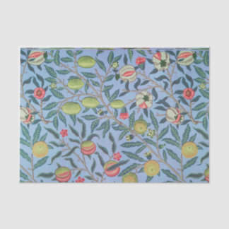 Decoupage de Papel Tecido Azul William Morris