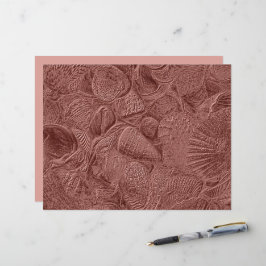 Decoupage Elegante de Praia do Oceano Dourado Rosa