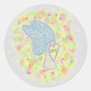 Decretos personalizados do adesivo da arte do Anjo