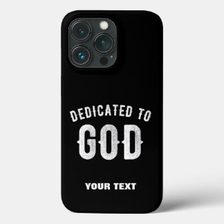 DEDICADO A DEUS TEXTO BRANCO LEGAL PERSONALIZÁVEL