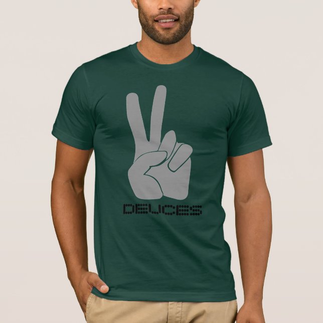 Dedos R&B da camisa dois do sinal de paz da canção (Frente)