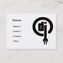 Deejay cartões de visitas