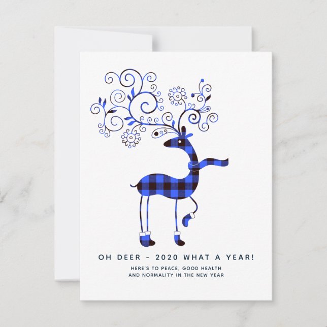 Deer 2020 que ano! Xadrez de Natal (Frente)