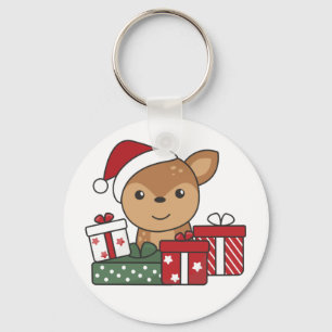 Deer Christmas Gift Winter Animal Deer Chaveiro