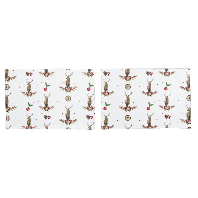 Deer Christmas Idyll Pattern (Frente - conjunto)