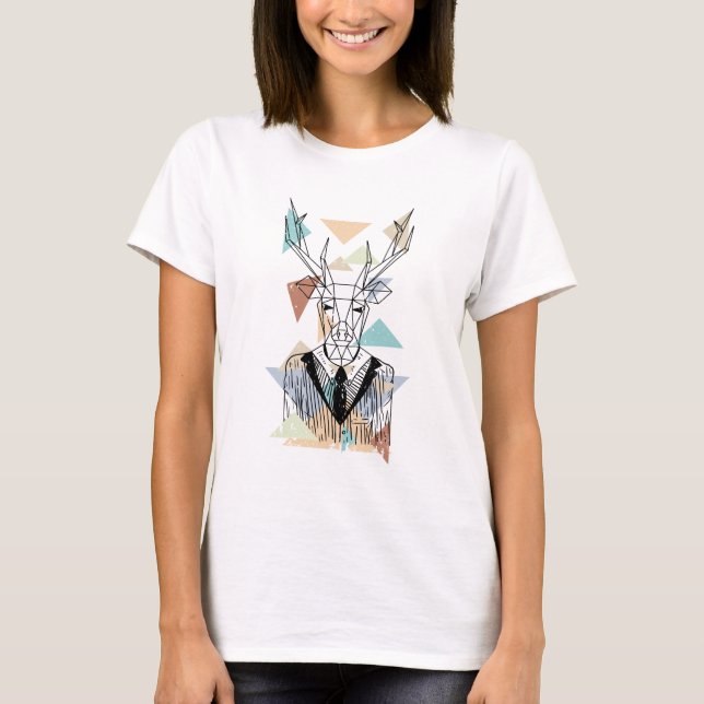 Deer Geométrico T-Shirt (Frente)