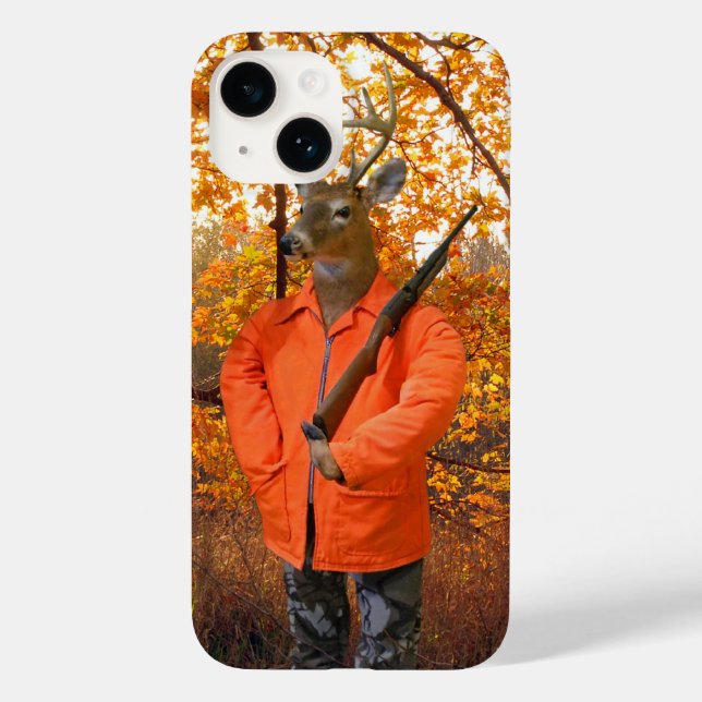 Deer Hunter In Woods (Verso)