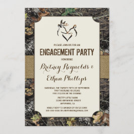 Deer Hunting Camo - Convites de Festa de noivado
