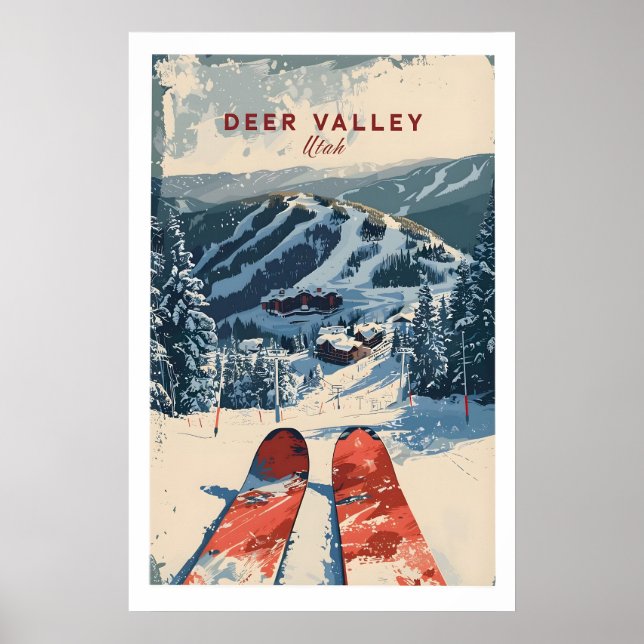 Deer Valley Ski Poster 1 (Frente)