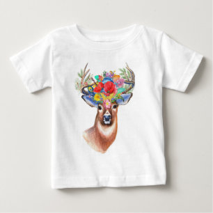 Deer World   Aniversário - Camisa de Nome e Idade