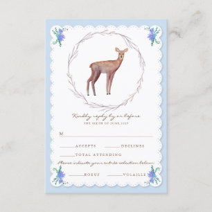 Deers in Love Woodland Casamento no inverno RSVP