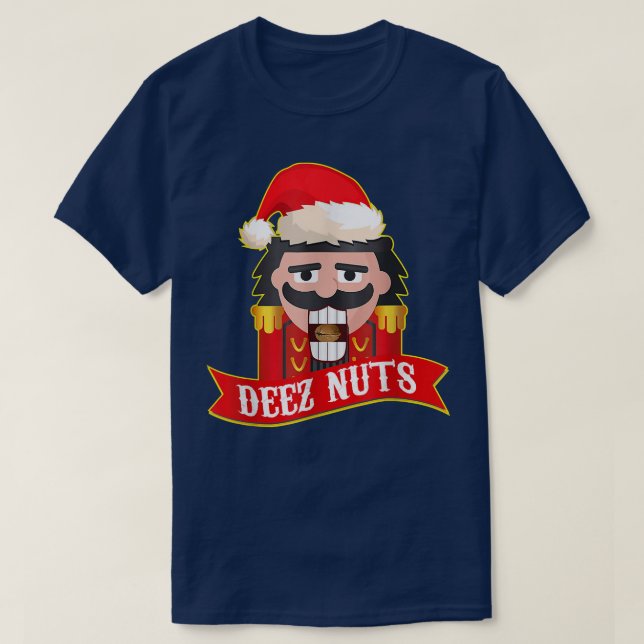 Deez Loucos Nutcracker Engraçado Suéter de Natal F (Frente do Design)