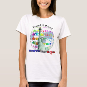 Defenda e proteja a DEMOCRACIA #VOTEOUTGQP T-Shirt