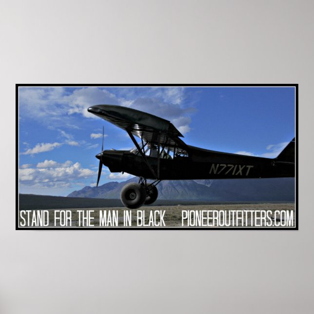 Defenda o homem na Poster negra (Frente)