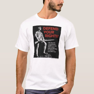 Defenda seu segundo t-shirt dos direitos da