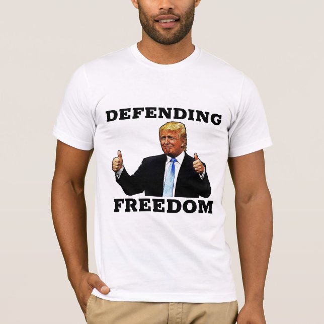 DEFENDENDO A LIBERDADE DE LUTA 4 DE JULHO T-SHIRTS (Frente)