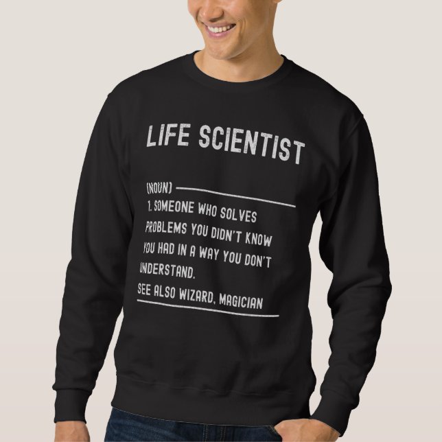 Definição de Cientista da Vida Camisa Cargo Engraç (Frente)
