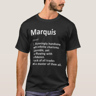 Definição de Marquês Nome Personalizado Camisa Div