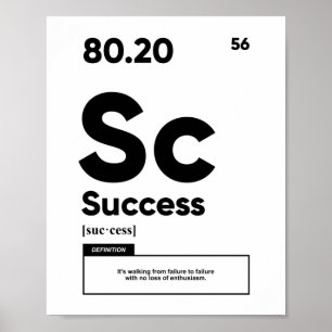 Definição de sucesso   Poster motivacional