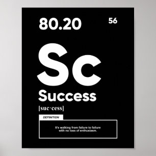 Definição de sucesso Poster motivacional