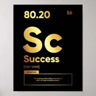 Definição de sucesso   Poster motivacional