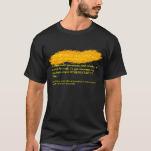 Definição de T-Shirt dos teóricos da conspiração