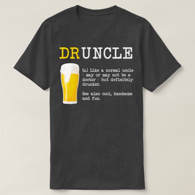 Definição do Dicionário de Camisa de Drunckle Engr (Frente do Design)