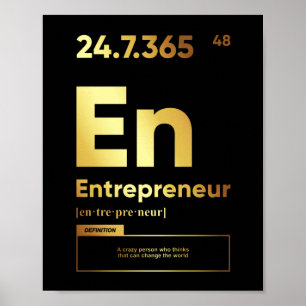 Definição do empresário   Poster motivacional