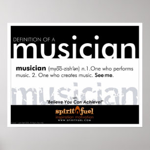 Definição do poster - músico