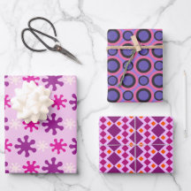 Definir 3 Retro Vintage Colorido 60s 70s