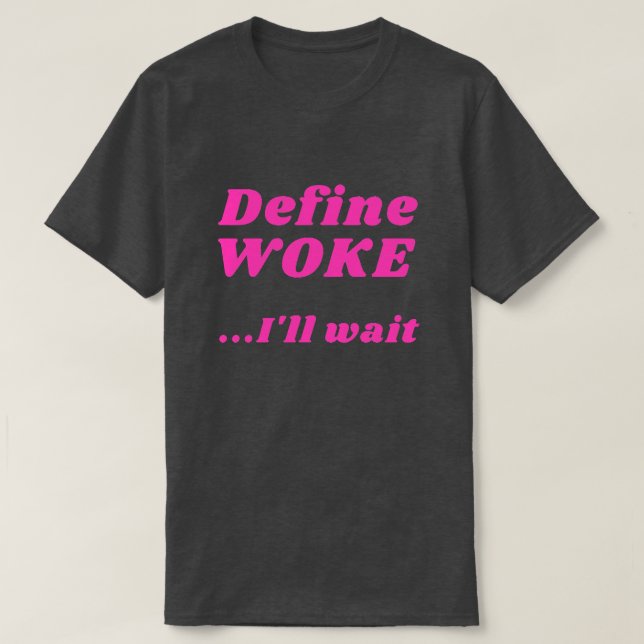 Definir Camiseta Woke (Frente do Design)