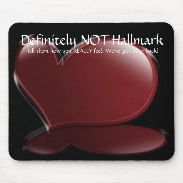 Definitivamente NÃO Hallmark Mousepad (Frente)