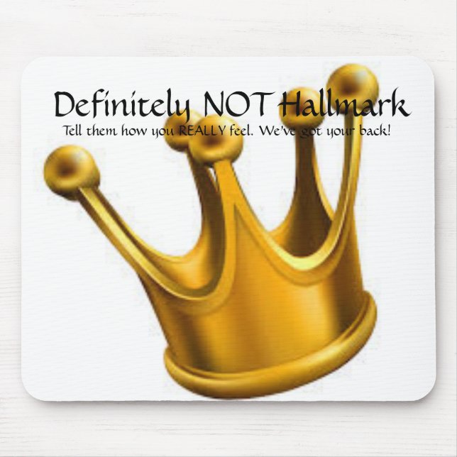 Definitivamente NÃO Hallmark Mousepad (Frente)