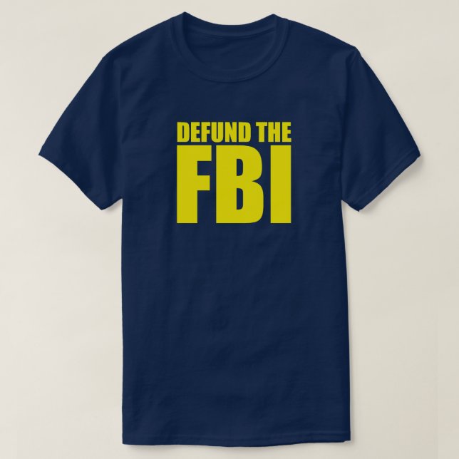 DEFUND A T-Shirt Anti-FBI (Frente do Design)