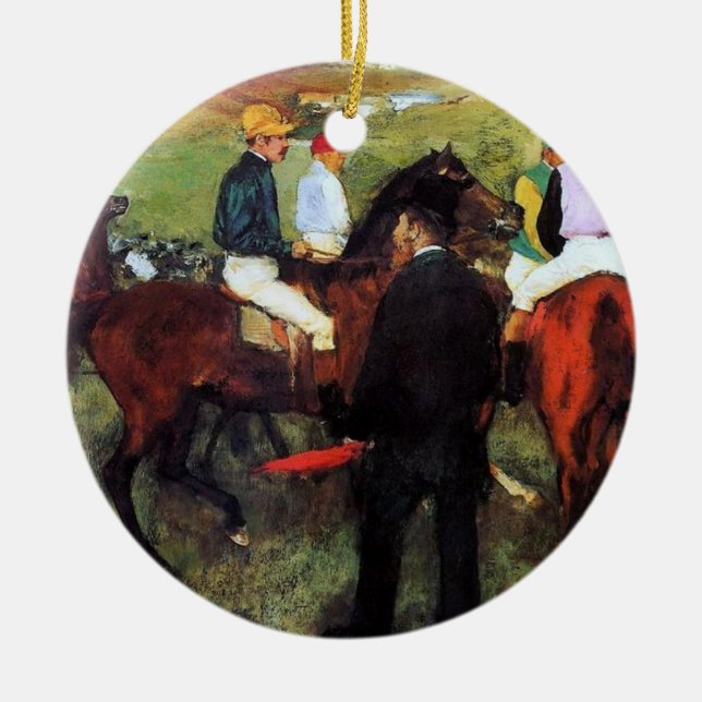 Degas - Enfeites de natal Racecavalo (Frente)
