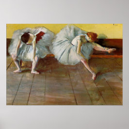 Degas Two Balé Dancers Poster