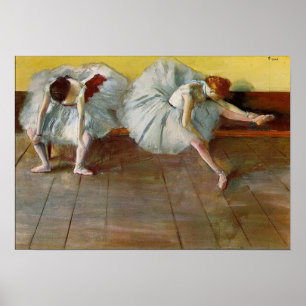 Degas Two Balé Dancers Poster
