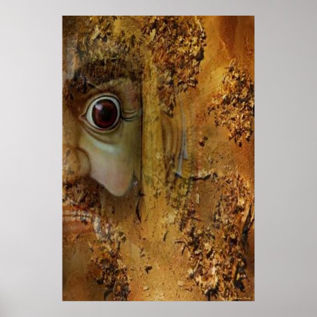 Deity Abstrato Impressão (Frente)