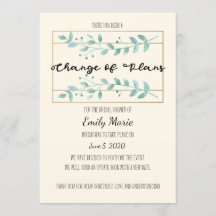 Deixa a alteração do cartão de Chá de panela dos p